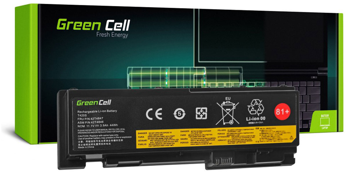 Green Cell 42T4844 42T4845 442T4846 2T4847 0A36287 45N1038 45N1039 do Lenovo - Widok ogólny