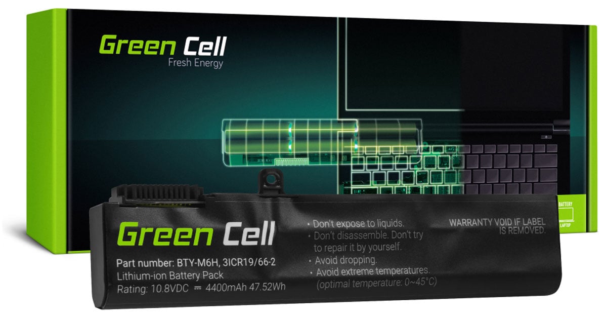 Green Cell BTY-M6H do MSI - Widok ogólny