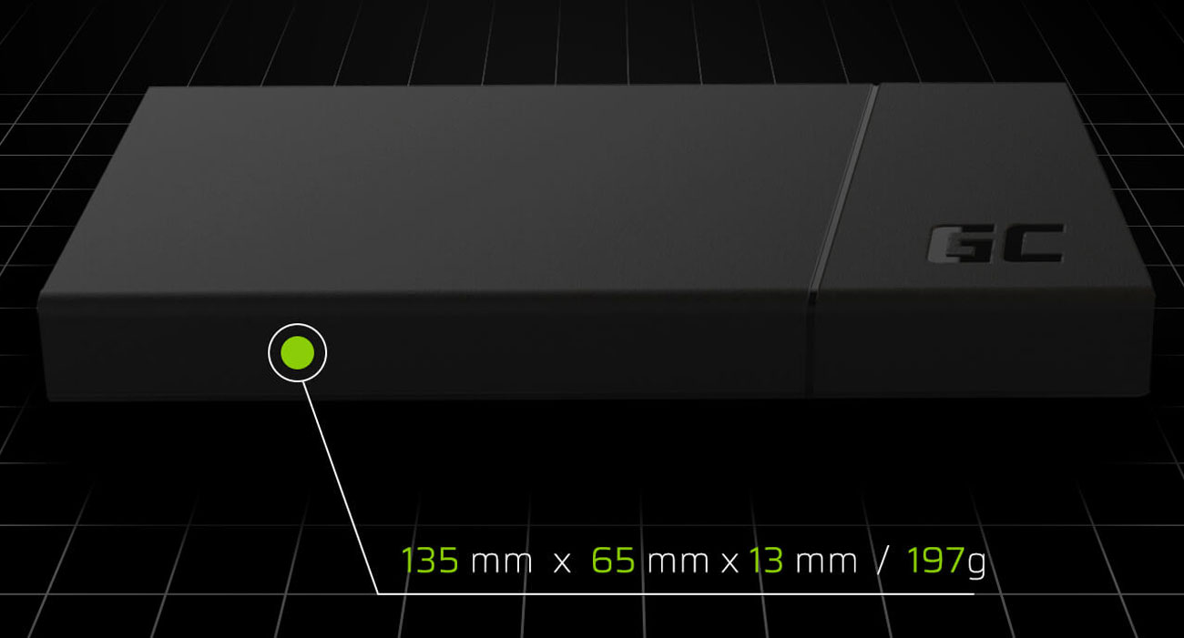Green Cell Power Bank PRIME 10000mAh