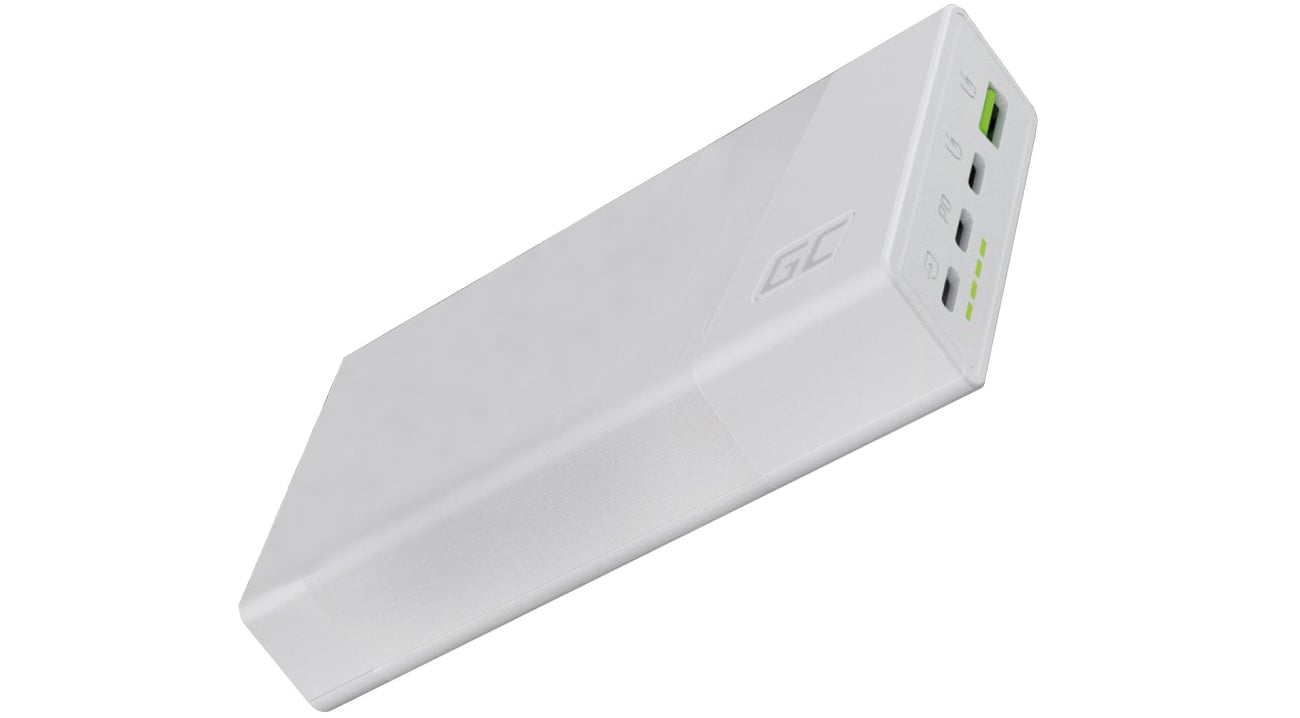 Powerbank Green Cell PowerPlay 20S Biały (22.5W, 3x USB-C)