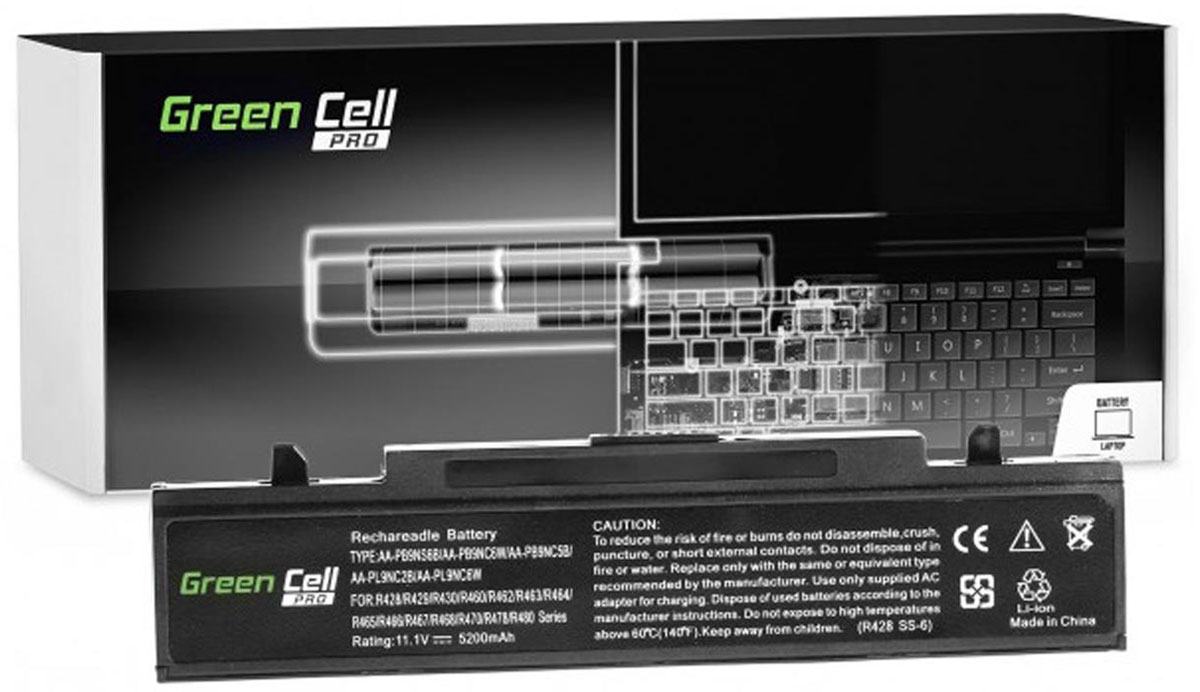 Green Cell PRO AA-PB9NC6B AA-PB9NS6B do Samsung