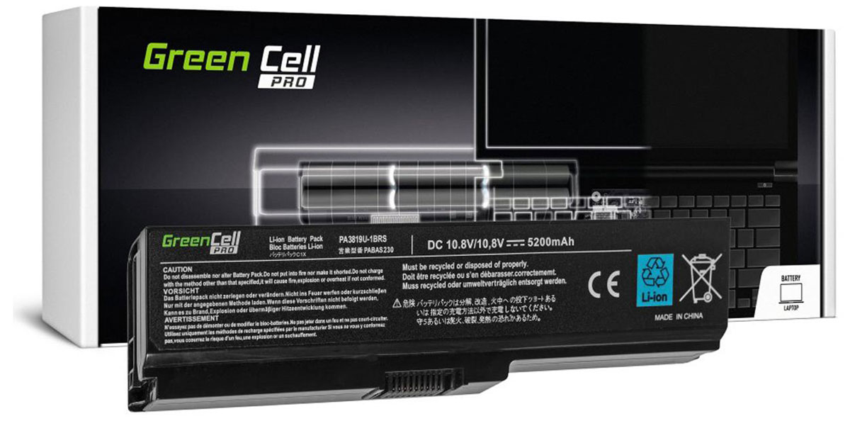 Green Cell PRO PA3817U-1BRS do Toshiba