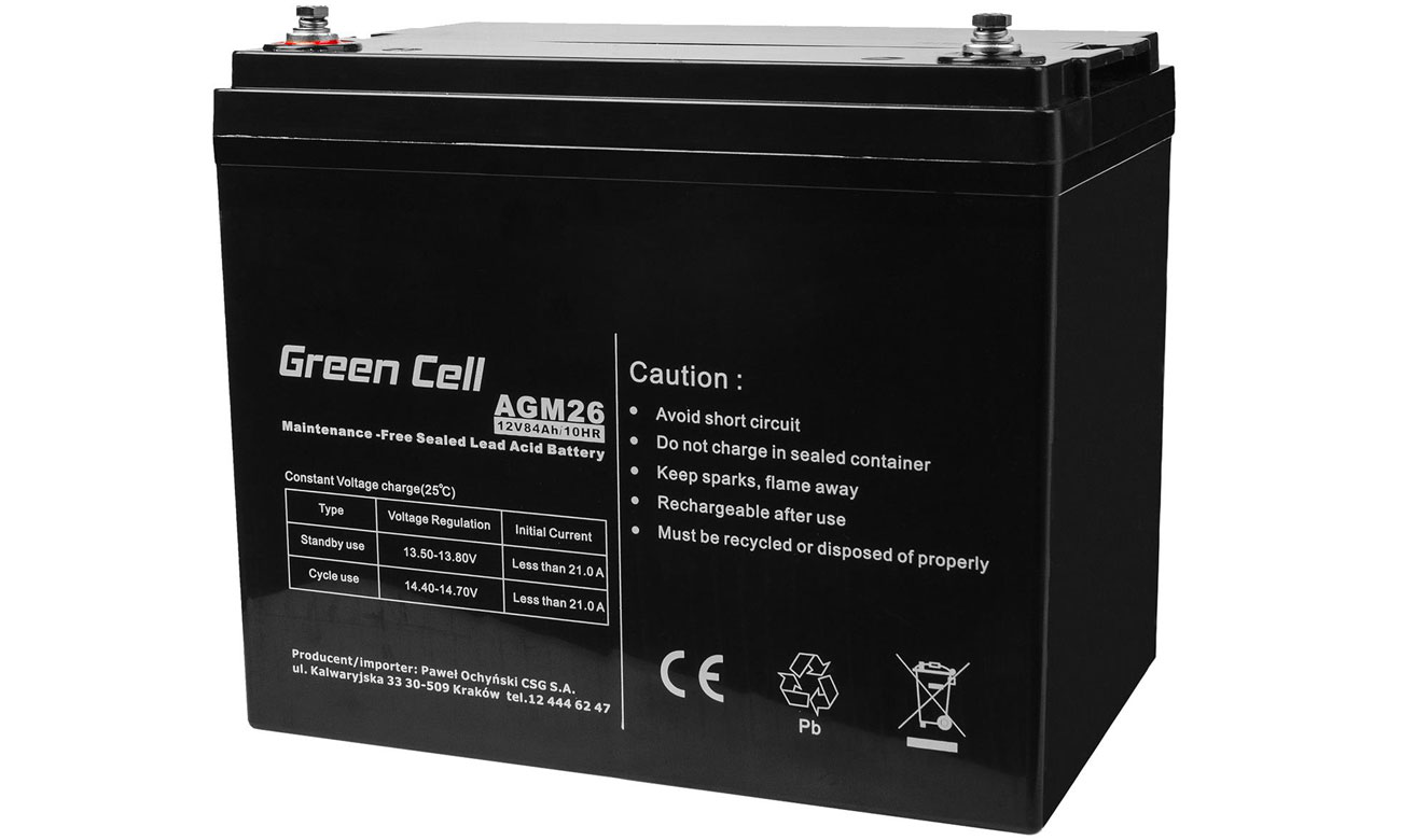 Akumulator AGM VRLA 12V 84Ah AGM26