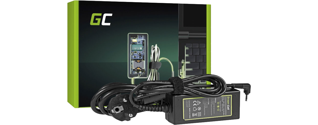 Green Cell Zasilacz do Asus 40W (2.1A, 2.5-0.7mm) AD06