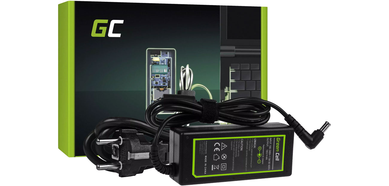 Green Cell Zasilacz do Sony 64W (4A, 6.5-4.4mm) AD121