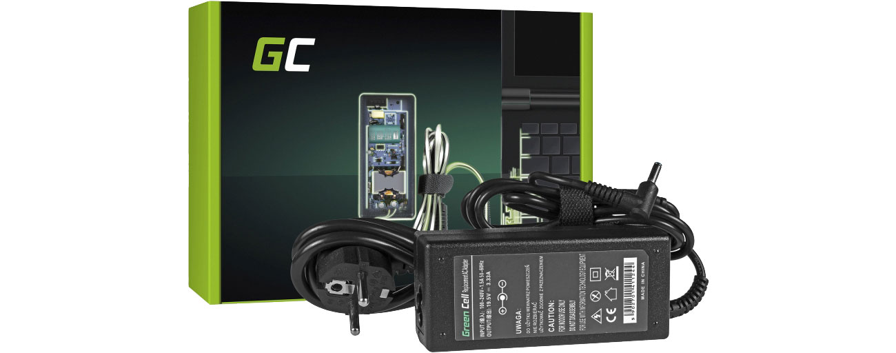 Green Cell Zasilacz do HP 65W (3.33A, 4.5-3.0mm) AD49