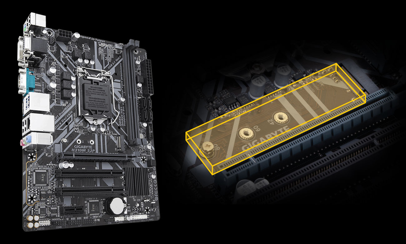 Gigabyte H310M S2P Złącze M.2