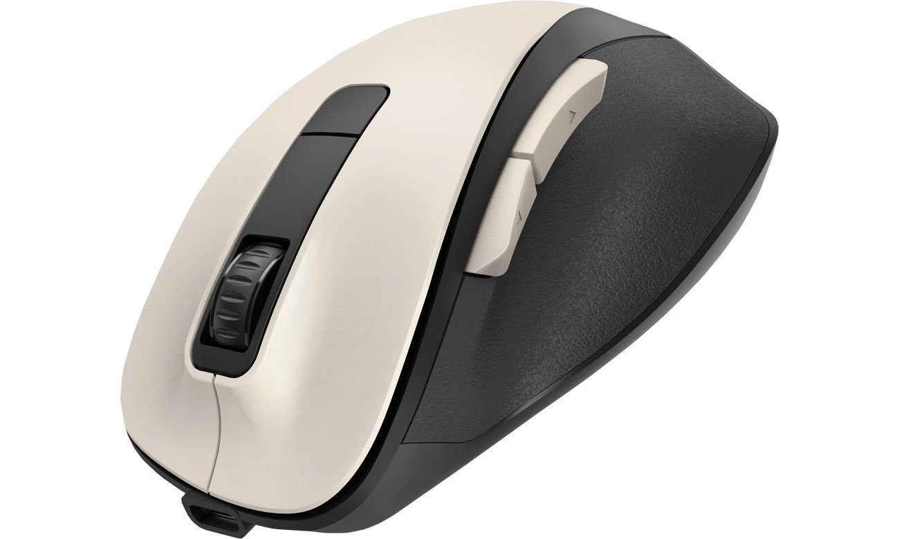 Hama MW-500 V2 mysz bezprzewodowa kremowa