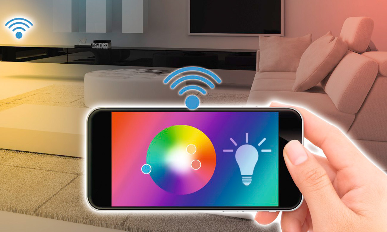 Inteligentna żarówka Hama LED Wi-Fi E14 RGB