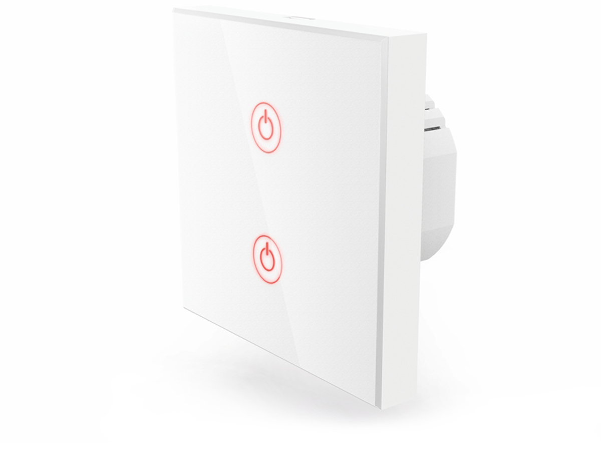 Inteligentny podwójny włącznik światła Wi-Fi Hama 176551 - Grafika