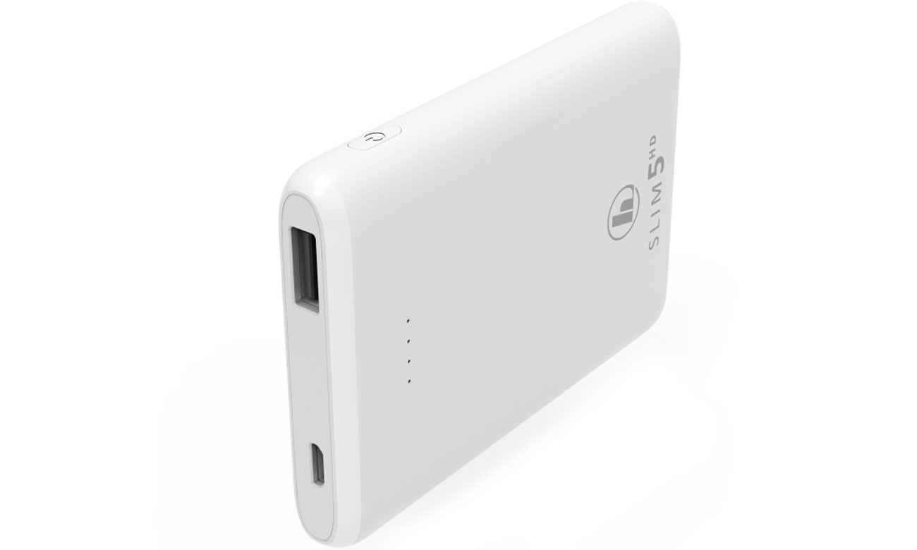 Powerbank Hama SLIM 5HD, 5000mAh, biały