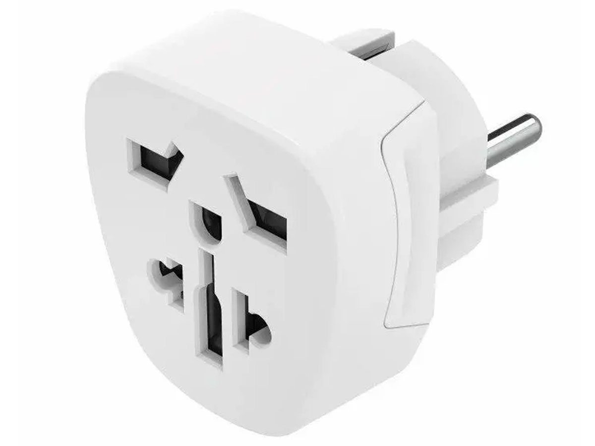 Adapter Hama podróżny Basic gniazdo WORLD -> WTYK EU