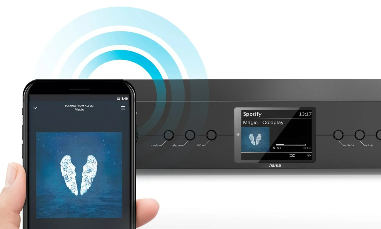 Radio internetowe Hama DIT2105SBTX