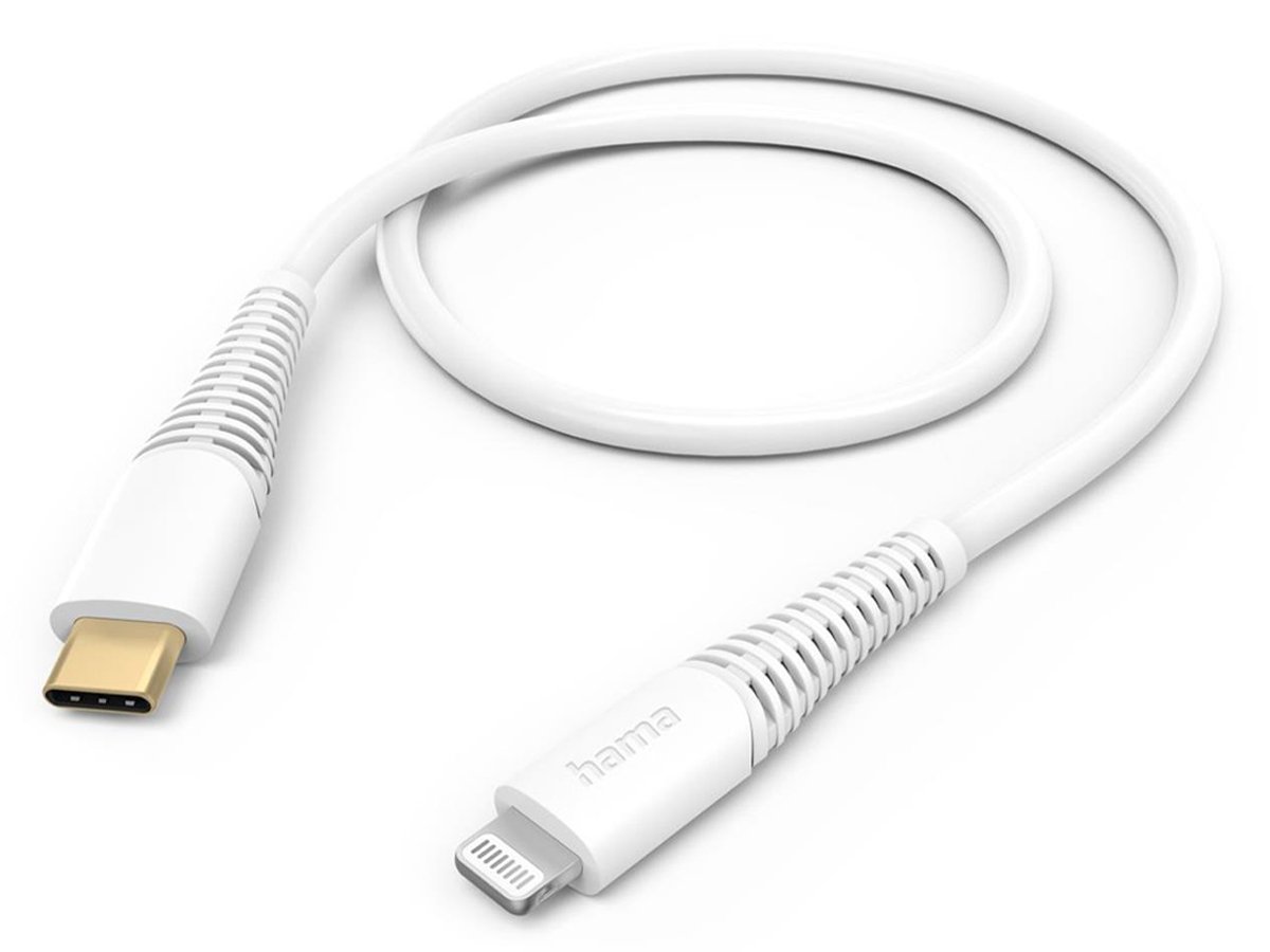 Hama USB-C - Lightning Kabel 1,5m weiß