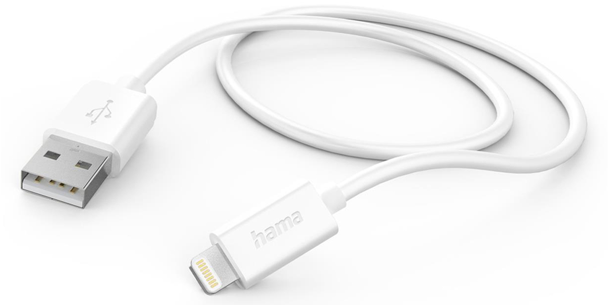 Kabel Hama USB-A - Lightning 1m weiß