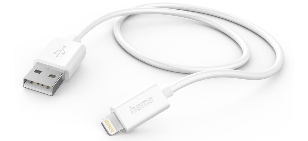 Kabel Hama USB-A - Lightning 1m weiß