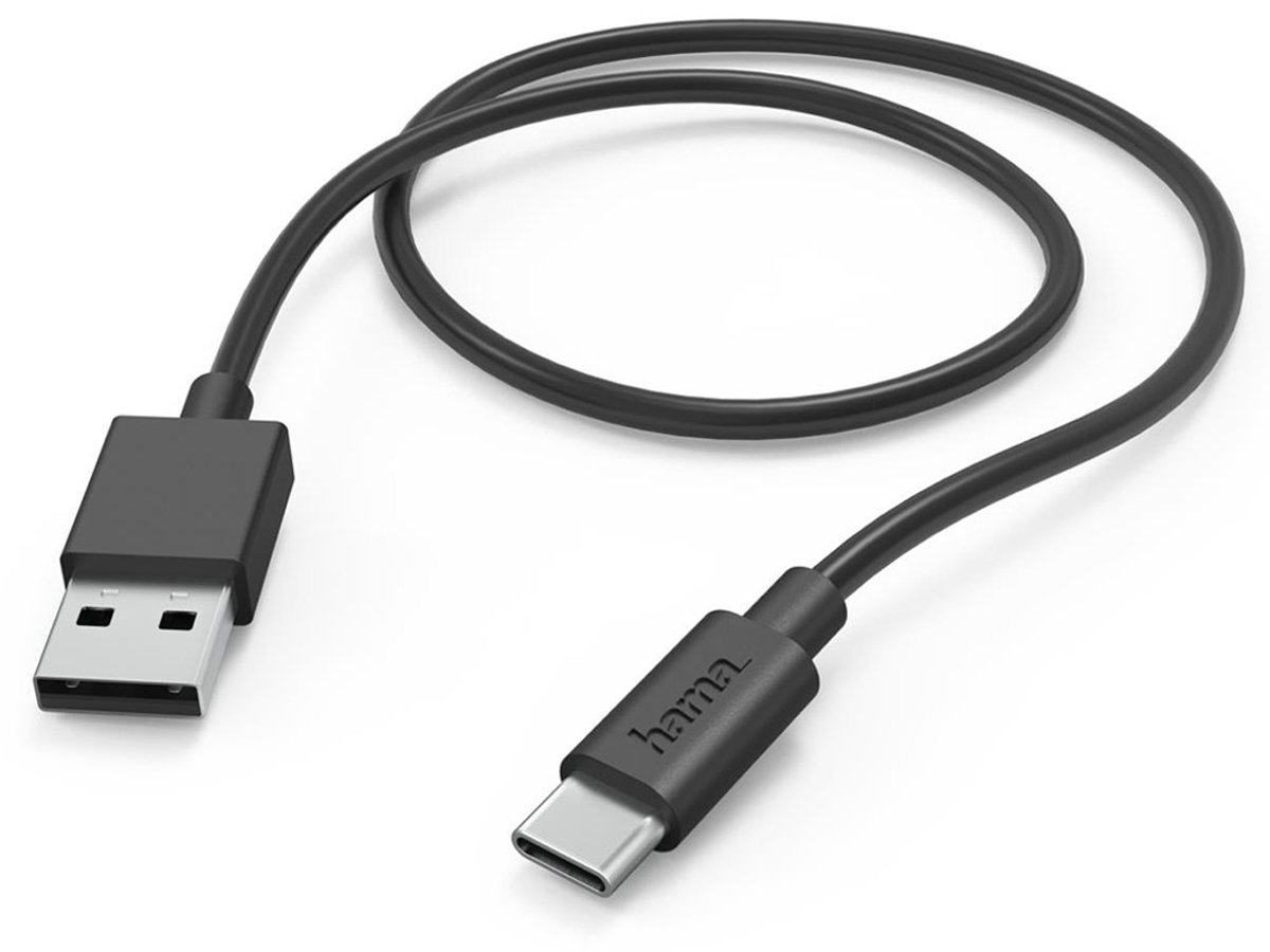 Hama USB-A - USB-C Kabel 1m schwarz