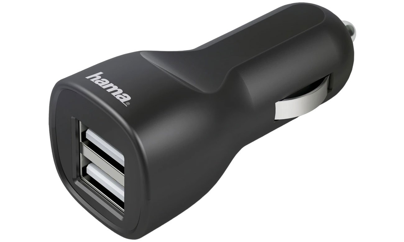Hama Ładowarka samochodowa USB (2xUSB) 12V 2,4A