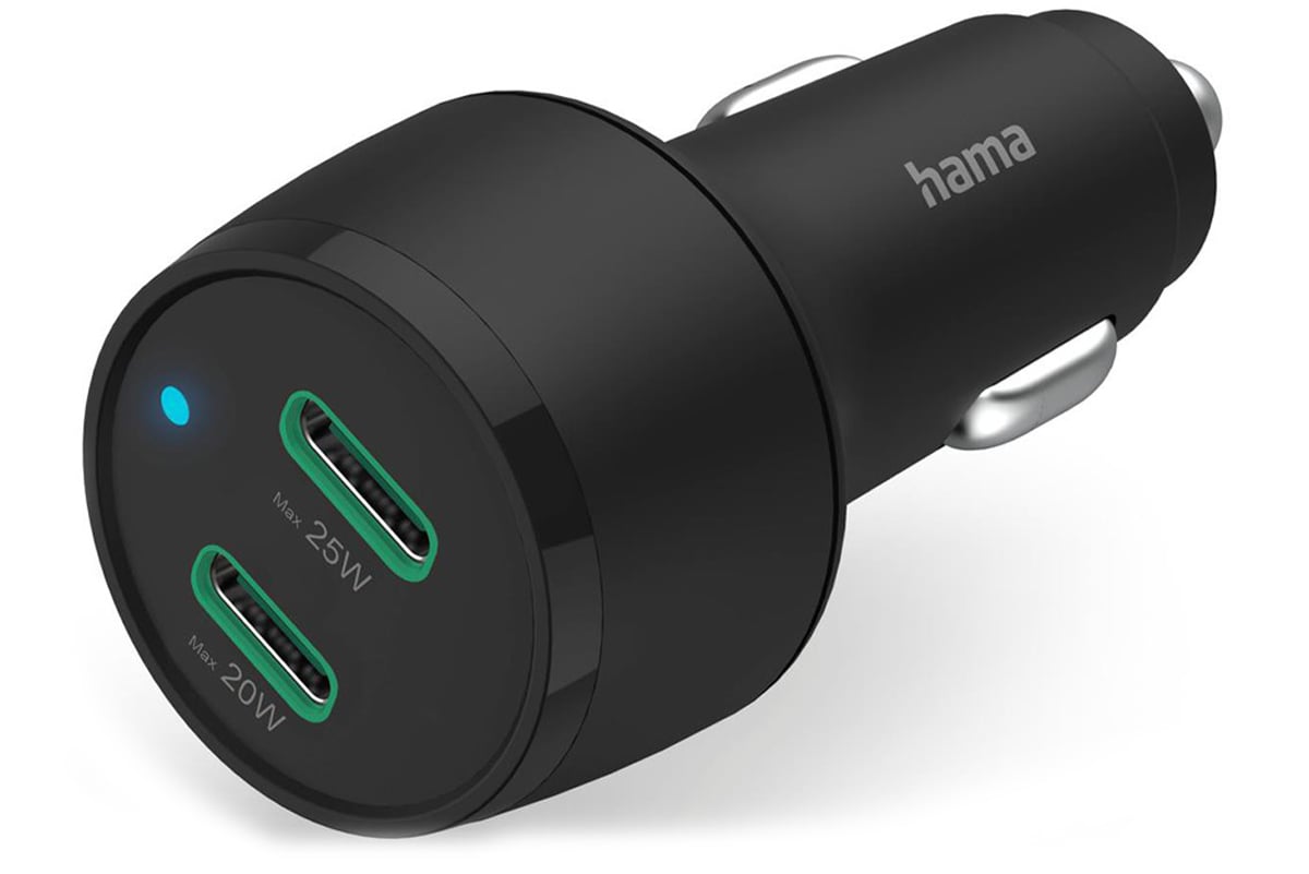 Autoladegerät Hama PD/QC 45W 2xUSB-