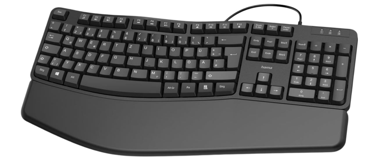 Hama Kabelgebundene ergonomische Tastatur EKC-400