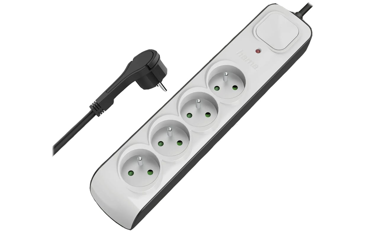 Listwa przeciwprzepięciowa Hama premium - 4 gniazda, 1,5m