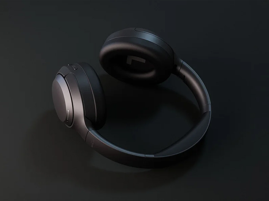 Happy Plugs Play Lite bezprzewodowe słuchawki nauszne radiem black
