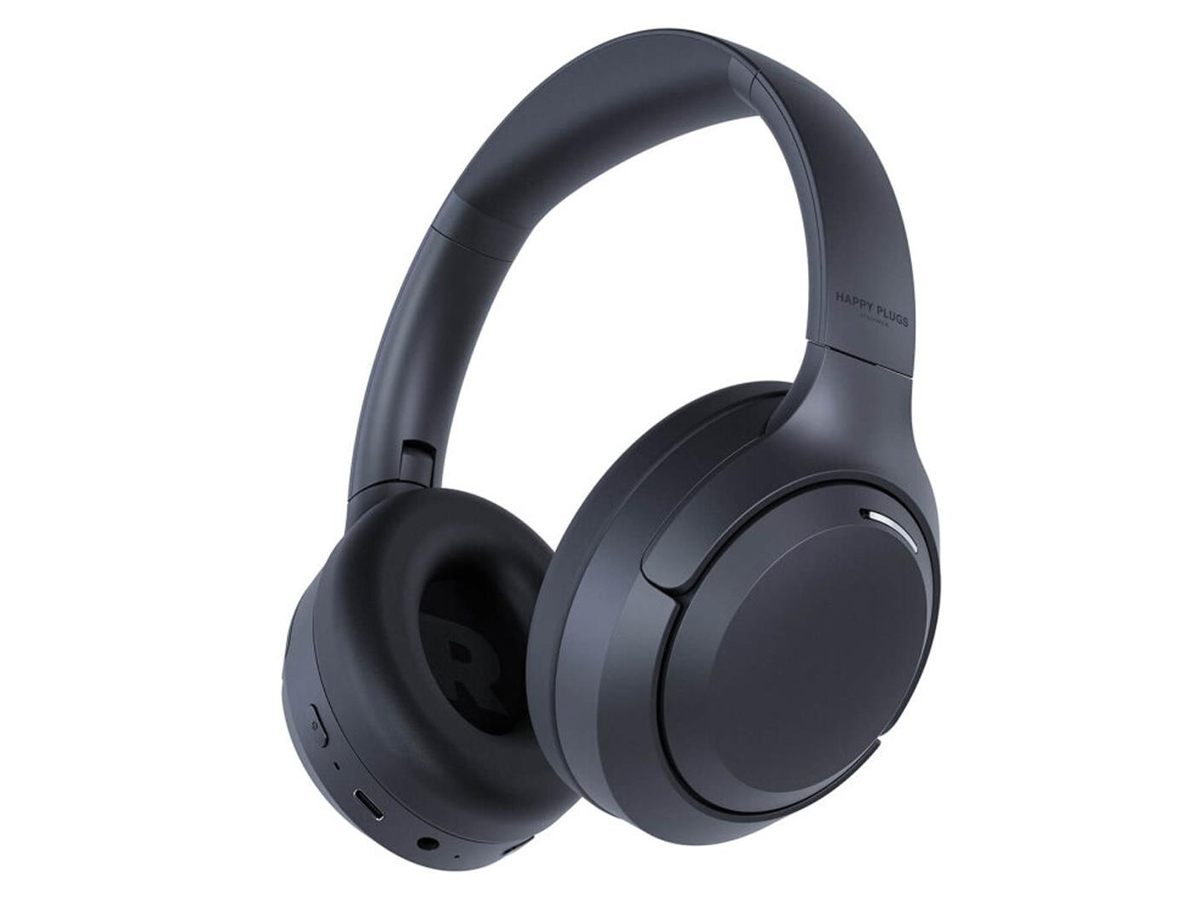 Happy Plugs Play Lite bezprzewodowe słuchawki nauszne radiem black