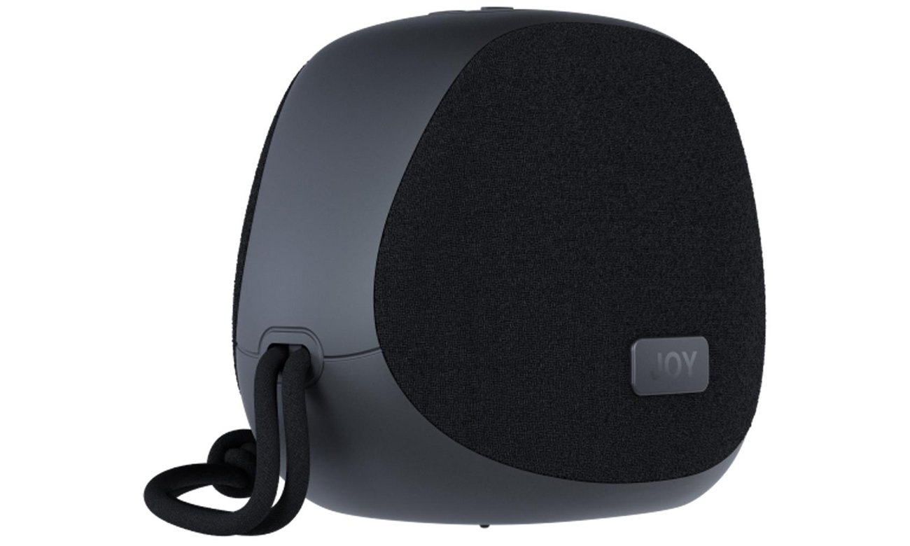 Bezprzewodowy głośnik Happy Plugs Joy Speaker Czarny - Widok od przodu pod kątem