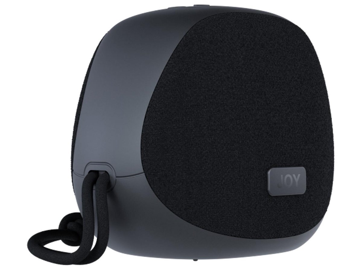 Bezprzewodowy głośnik Happy Plugs Joy Speaker Czarny - Widok od przodu pod kątem
