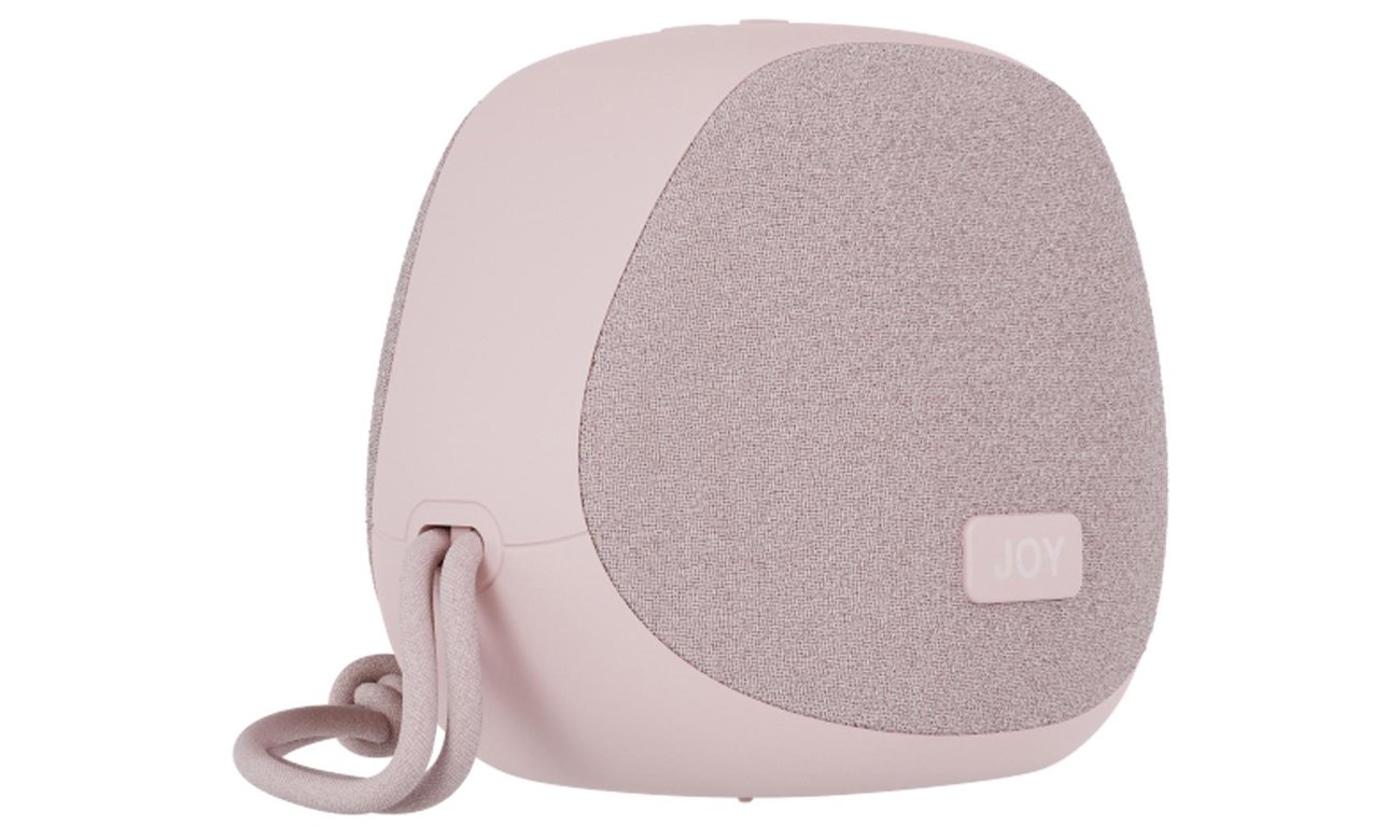 Bezprzewodowy głośnik Happy Plugs Joy Speaker Różowy - Widok od przodu pod kątem