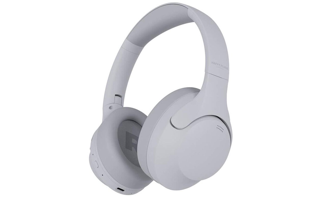 Bezprzewodowy głośnik Happy Plugs Joy Speaker Białe - Widok od przodu pod kątem