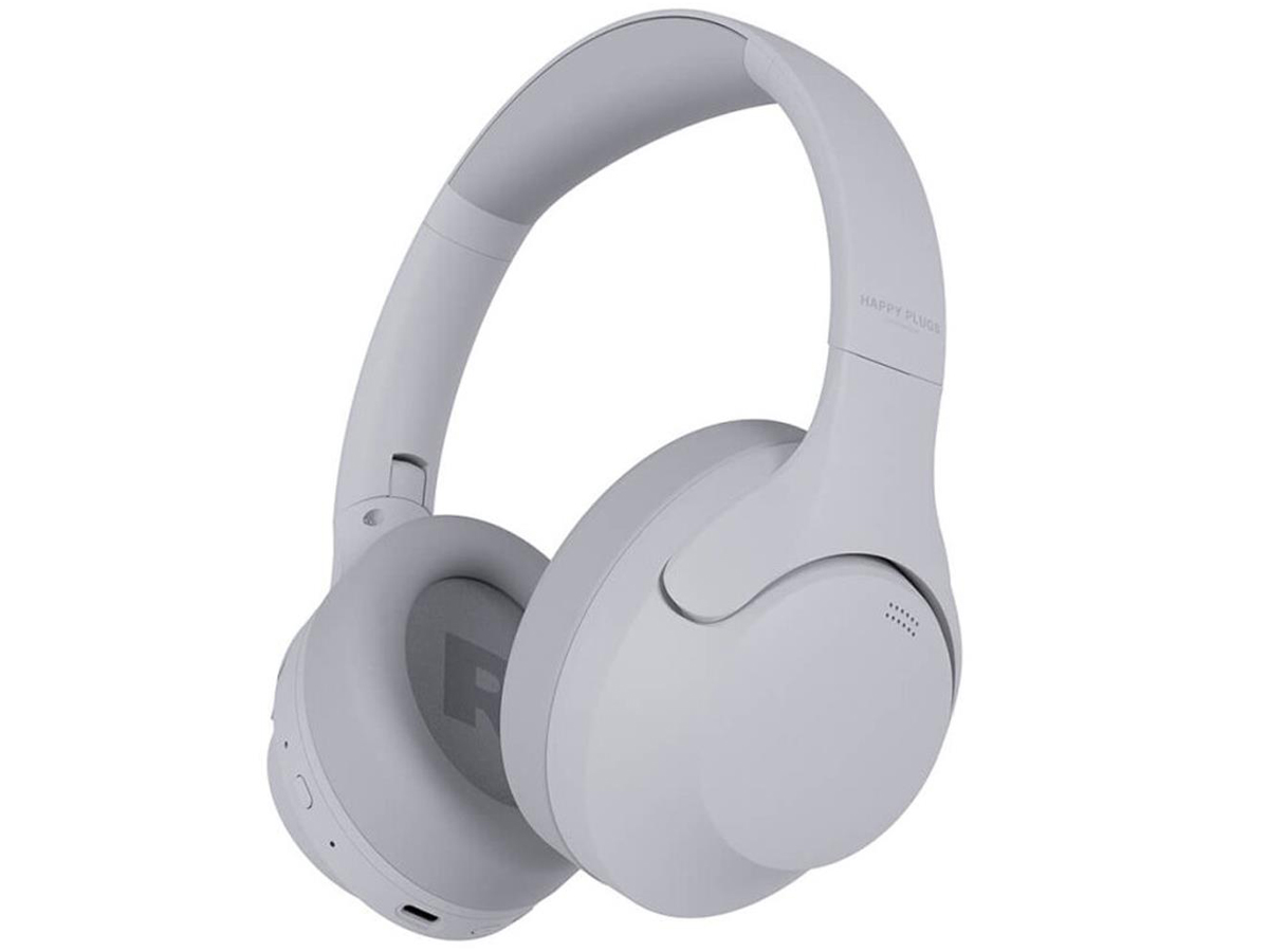 Bezprzewodowy głośnik Happy Plugs Joy Speaker Białe - Widok od przodu pod kątem