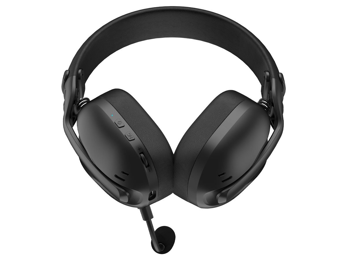Słuchawki HATOR Hyperpunk 3X Wireless Czarne - Widok od dołu pod kątem