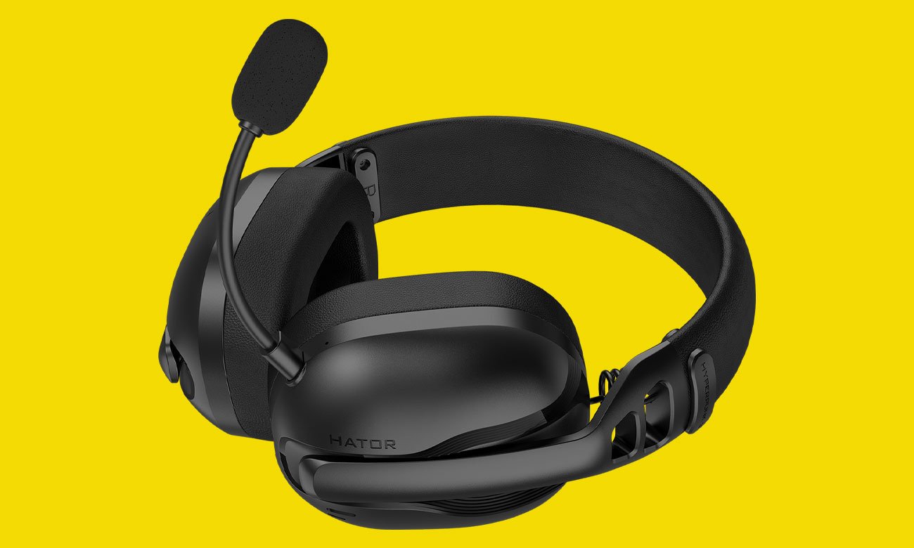 Zestaw słuchawkowy HATOR Hyperpunk 3 Wireless Czarny - Grafika z tłem
