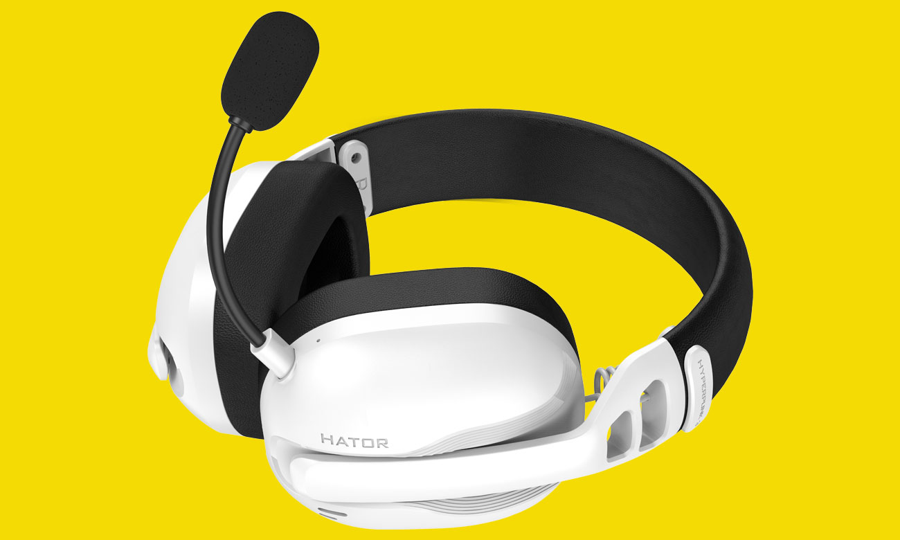 Zestaw słuchawkowy HATOR Hyperpunk 3 Wireless Biały - Grafika z tłem
