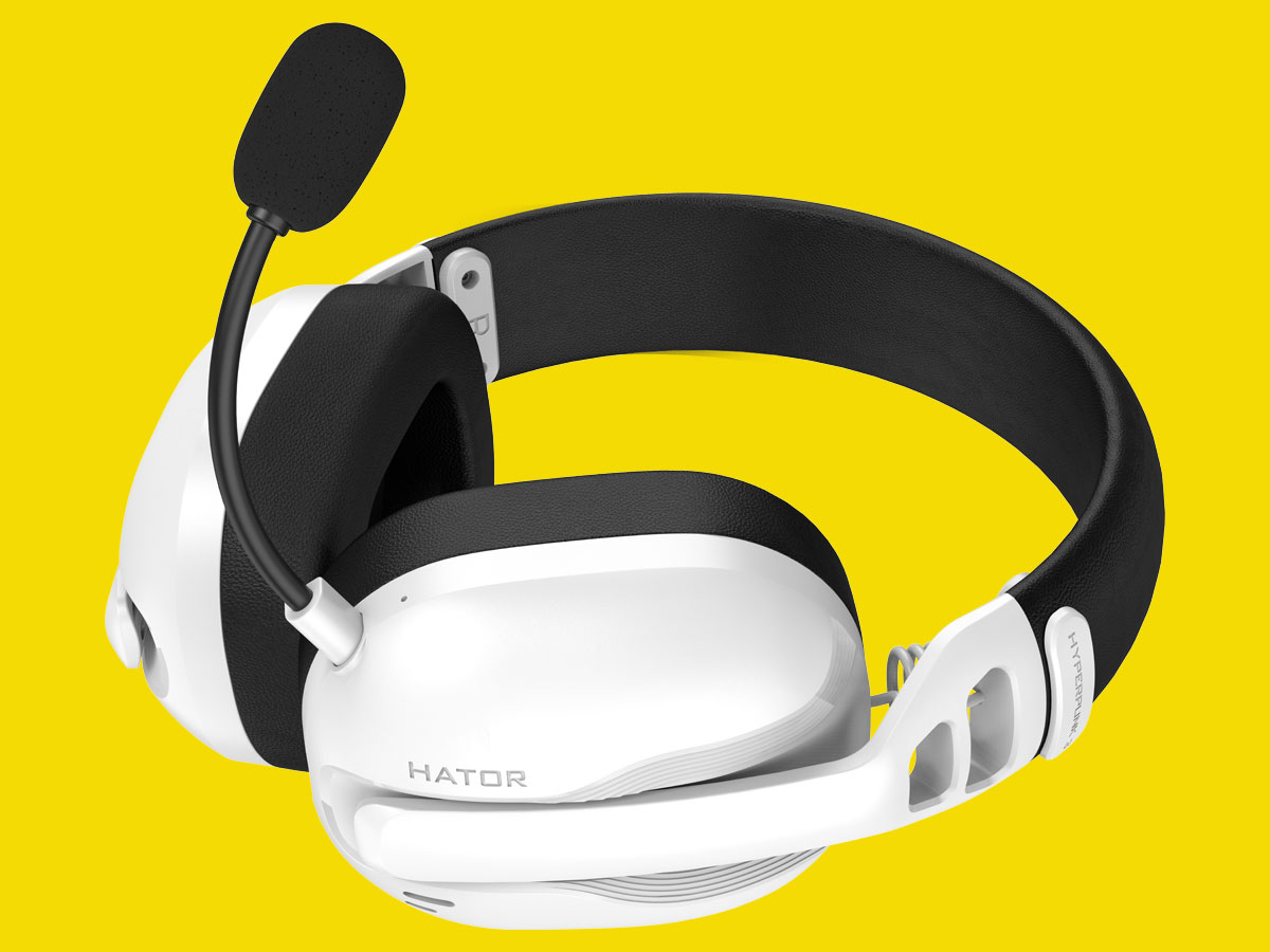 Zestaw słuchawkowy HATOR Hyperpunk 3 Wireless Biały - Grafika z tłem