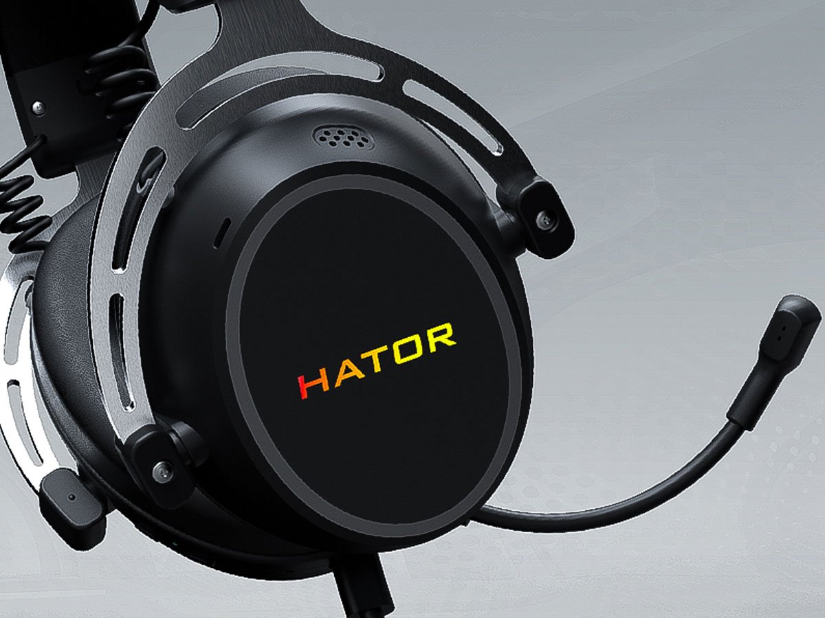 Zestaw słuchawkowy HATOR Hypergang 3 USB Czarny - Grafika lifestyle