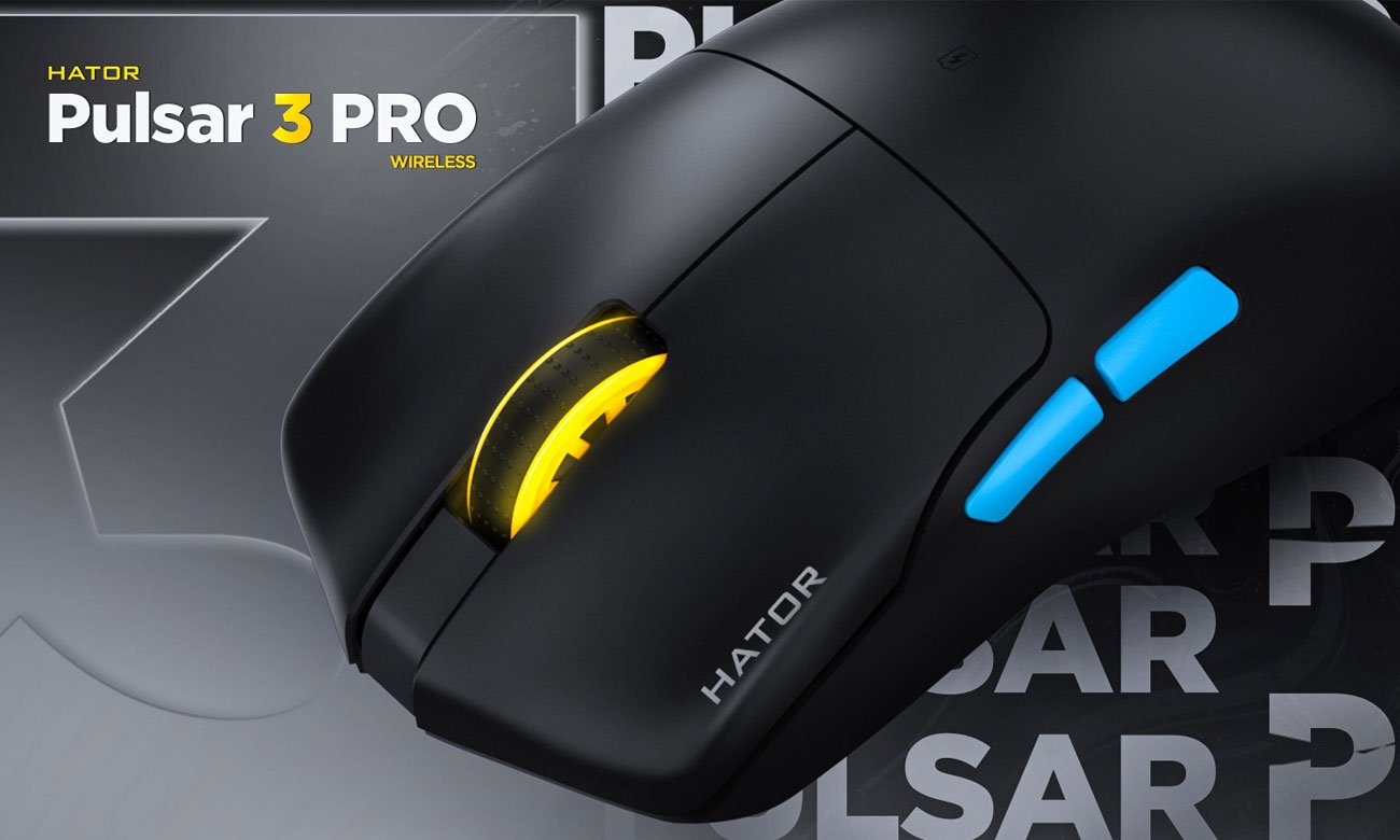 Mysz bezprzewodowa HATOR Pulsar 3 PRO Wireless - Grafika lifestyle