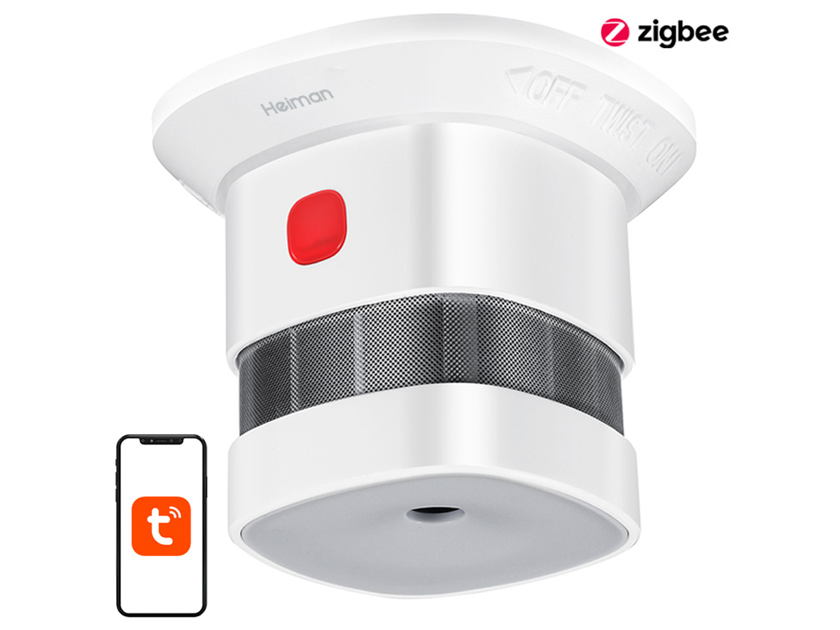 Optyczny czujnik dymu ZigBee Heiman HS1SA-E - Widok ogólny