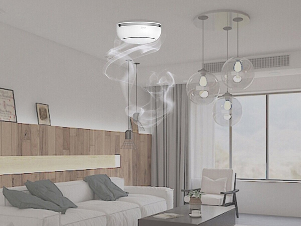 Optyczny czujnik dymu ZigBee Heiman HS2SA-1 - Grafika lifestyle