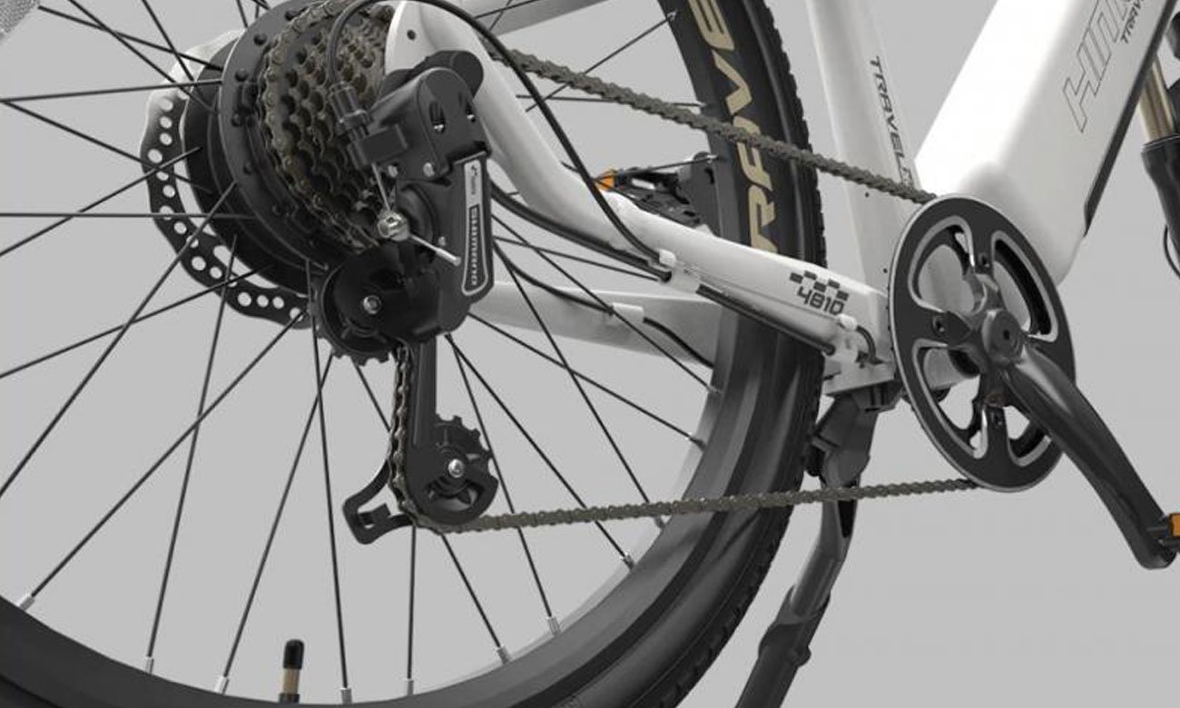 Rower elektryczny C26 MAX - Tylne koło