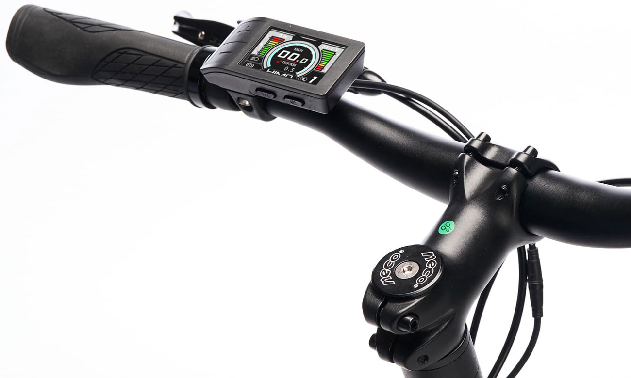 Rower elektryczny C30R MAX Szary - Wyświetlacz LCD