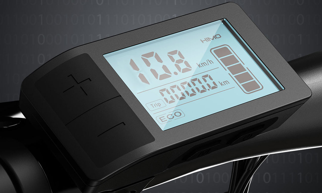 Rower elektryczny ZB20 MAX - Wyświetlacz LCD