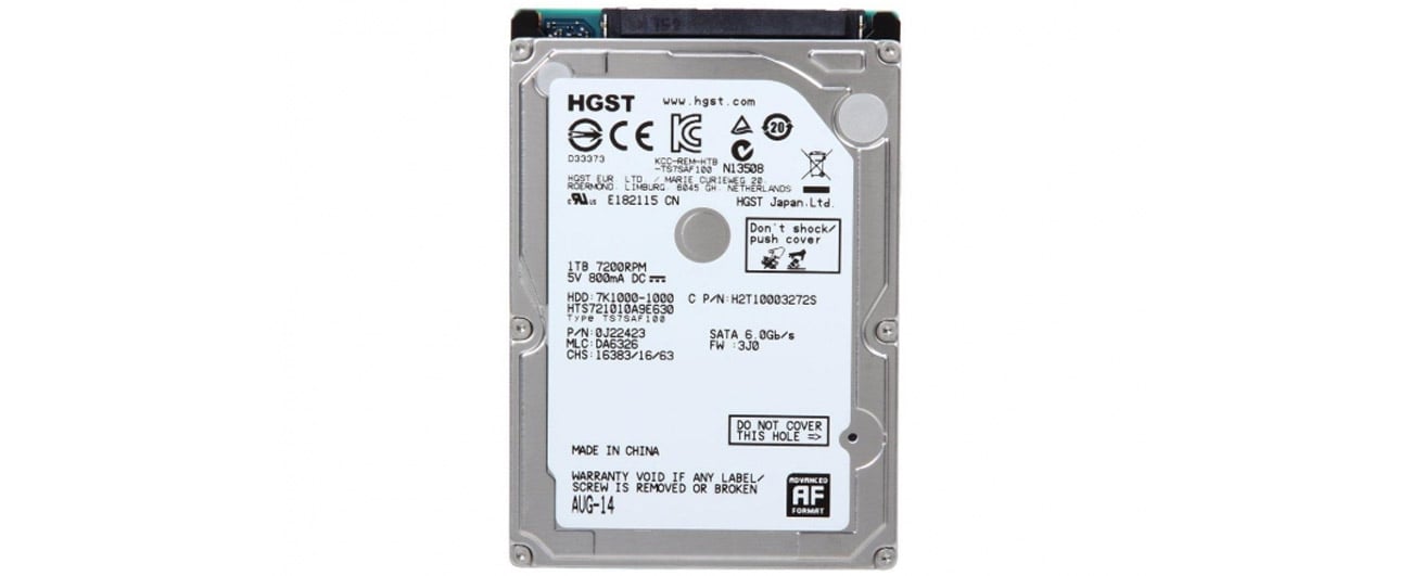 Dysk HDD Hitachi 1TB TRAVELSTAR 7K1000 technologia