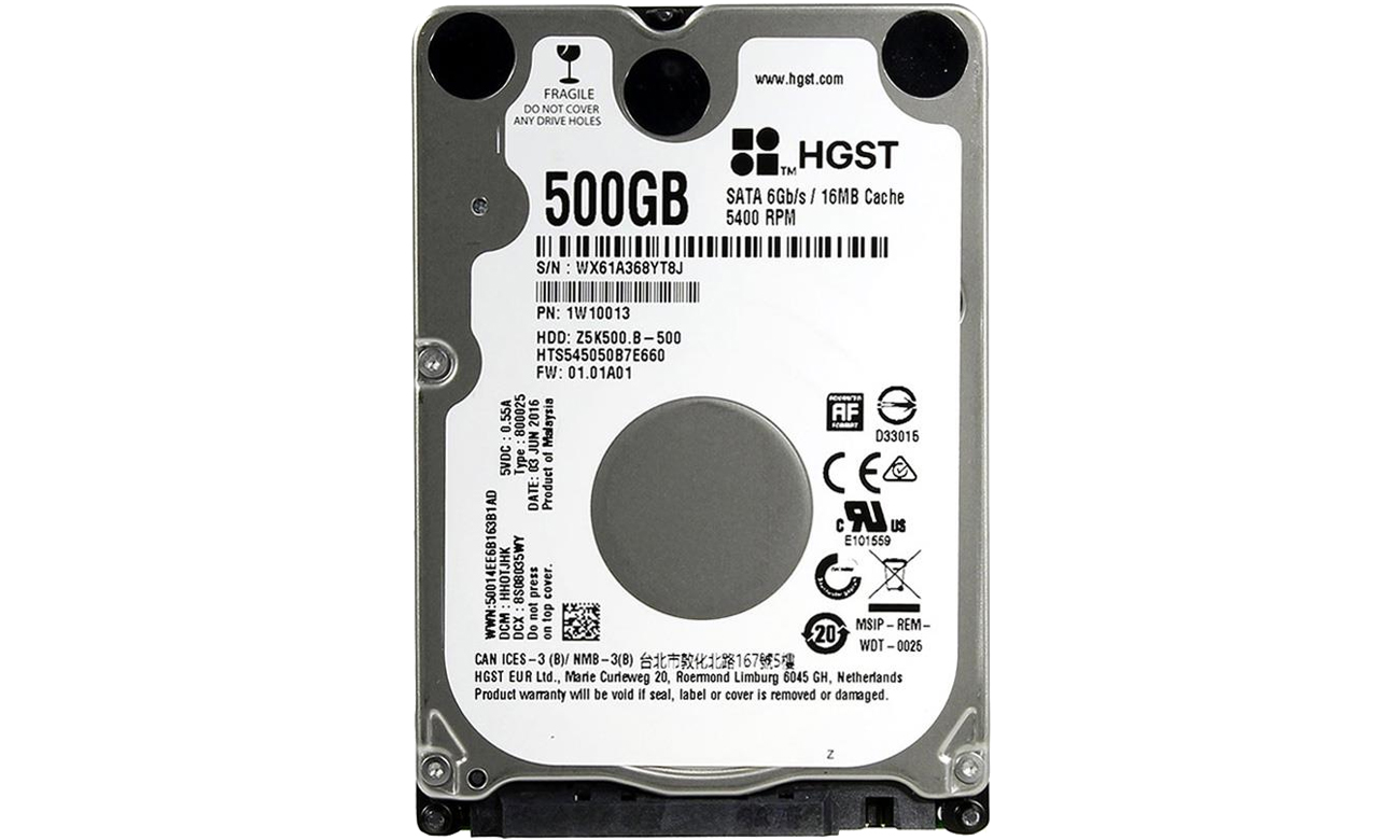 Dysk twardy SATA Hitachi 500GB Travelstar Z5K500B
