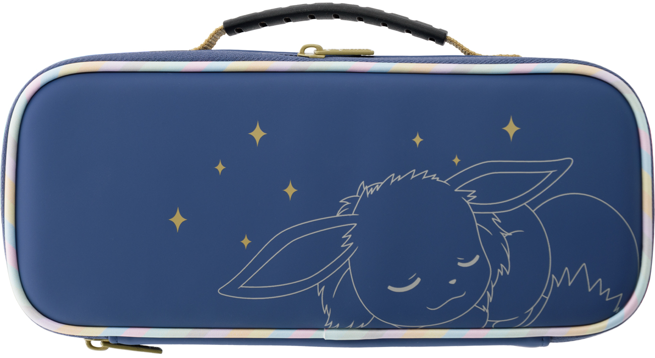 Etui Hori Cargo Pouch Compact Eevee Evolutions do konsoli Nintendo Switch / Switch OLED - Widok od przodu