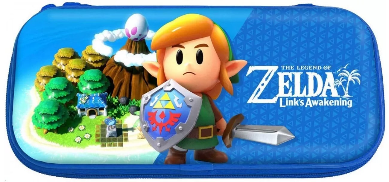 Etui HORI Hard Pouch do Nintendo Switch Zelda Link's Awakening - Widok od przodu