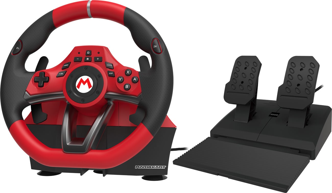 Kierownica + pedały HORI Mario Kart Racing Wheel Pro Deluxe - Widok ogólny