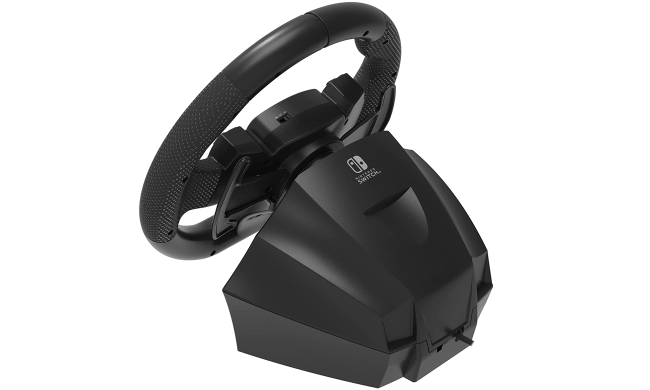 Kierownica HORI Racing Wheel Pro Deluxe do Nintendo Switch - Widok od tyłu pod kątem
