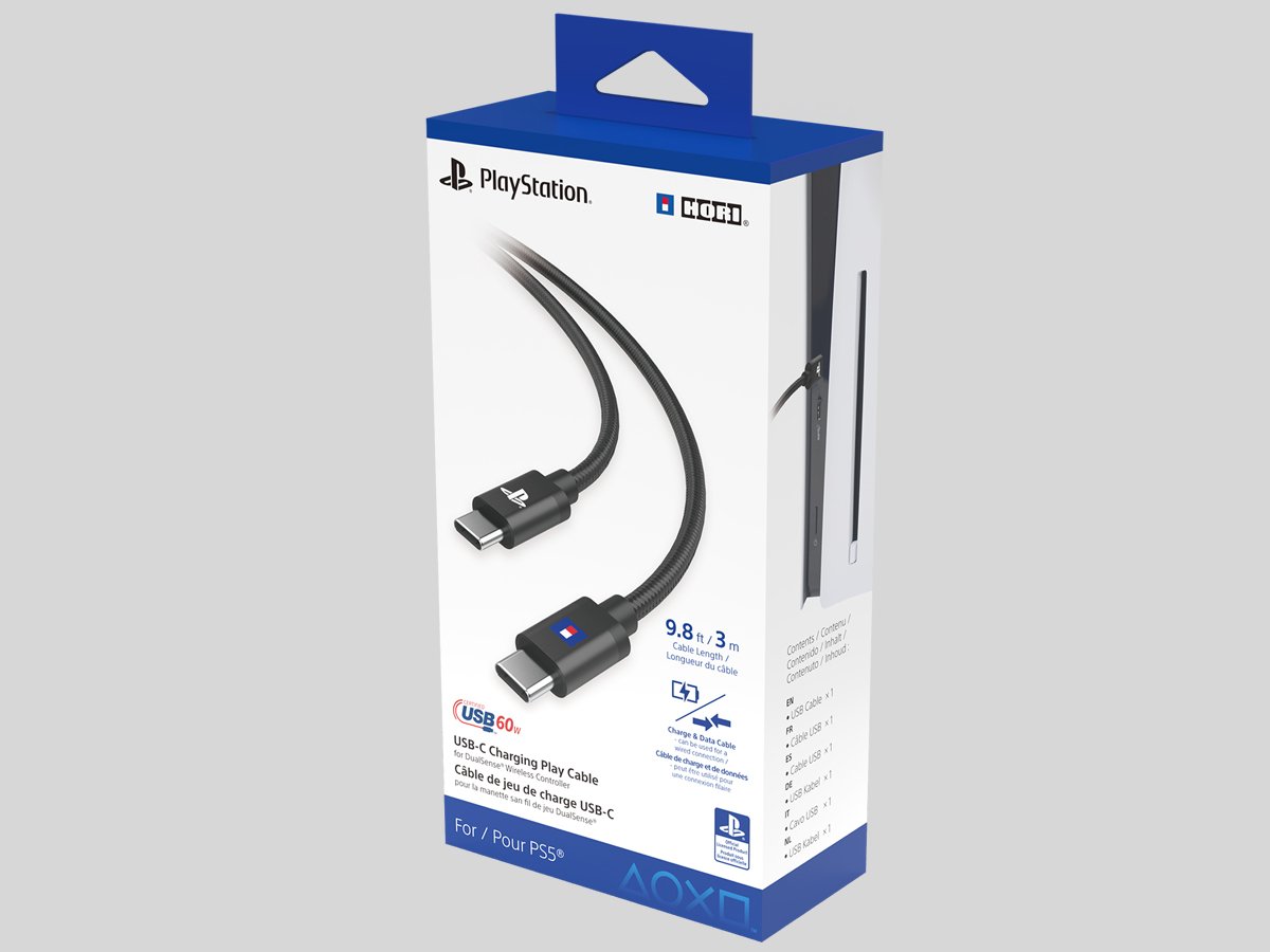 Kabel HORI Charging Play Cable do kontrolerów DualSense - Opakowanie